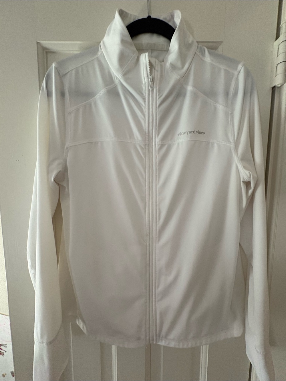 Vineyard Vines Women's White Zip-Front Performance Jacket